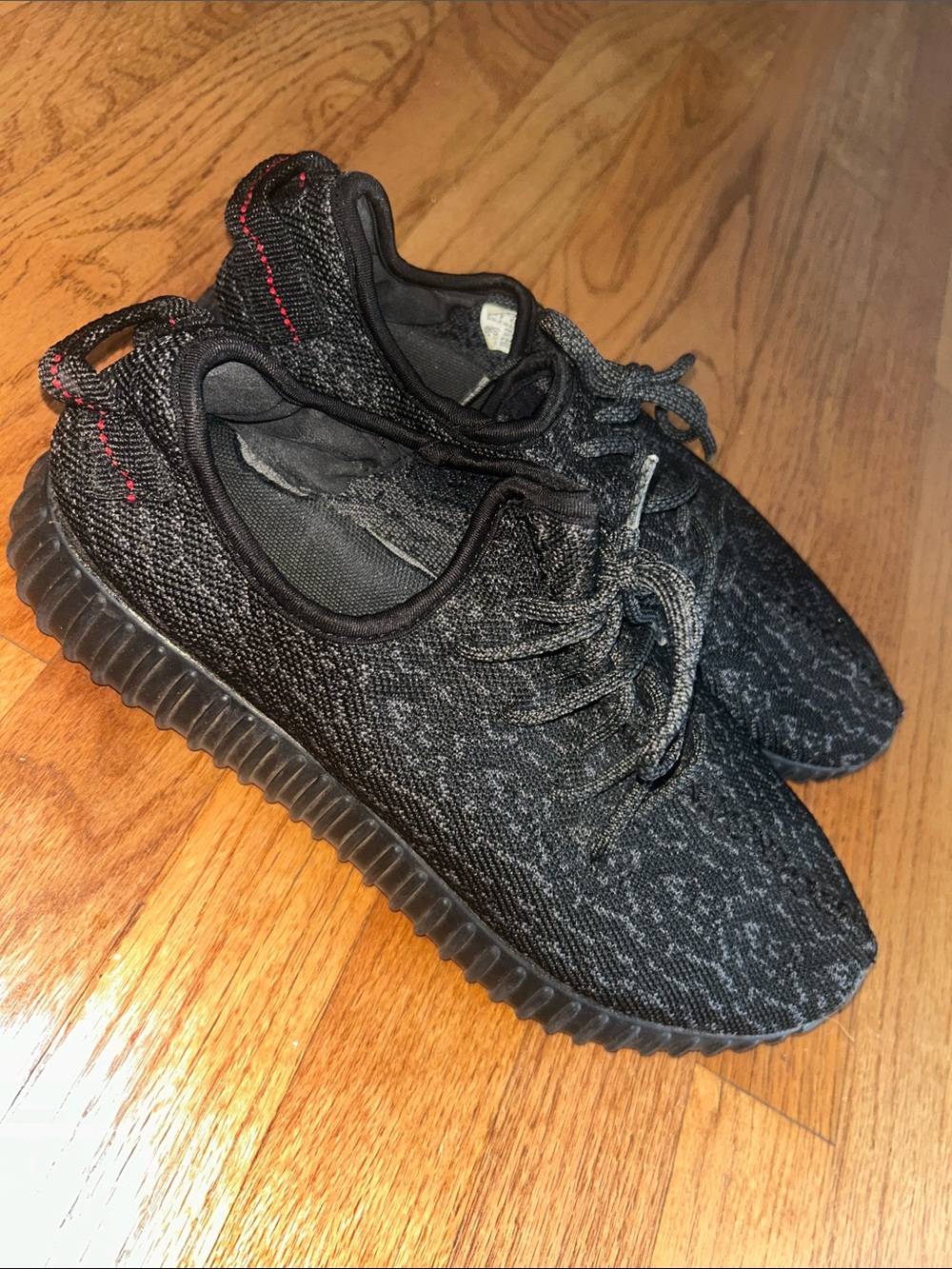 Adidas Mens Yeezy Boost APE ape 700082 Black size 9.5